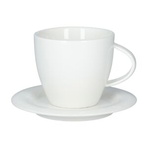New Power 2-Piece Tea Cup and Saucer Set White 80ml New Power 2-Piece Tea Cup and Saucer Set White 80ml